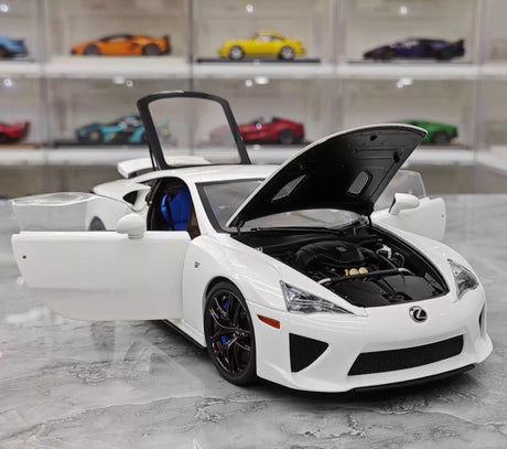 [WELL] 1:18 Lexus 2010 LFA ホワイト モデルカー Die-Cast
