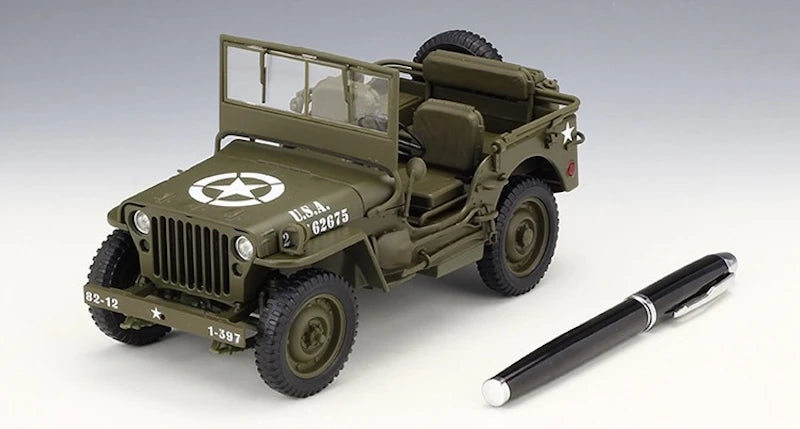 [Welly] 1:18 Jeep 1941 Willys MB modellino di auto Die-Cast