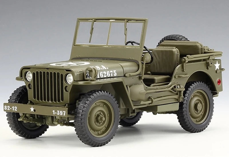 [Welly] 1:18 Jeep 1941 Willys MB modellino di auto Die-Cast
