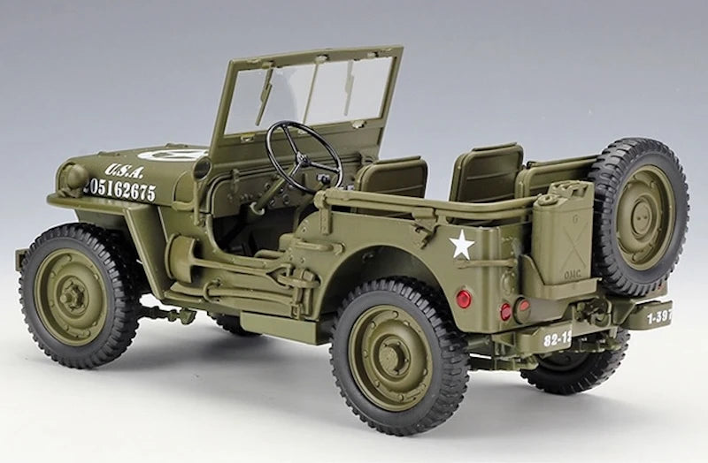 [Welly] 1:18 Jeep 1941 Willys MB modellino di auto Die-Cast