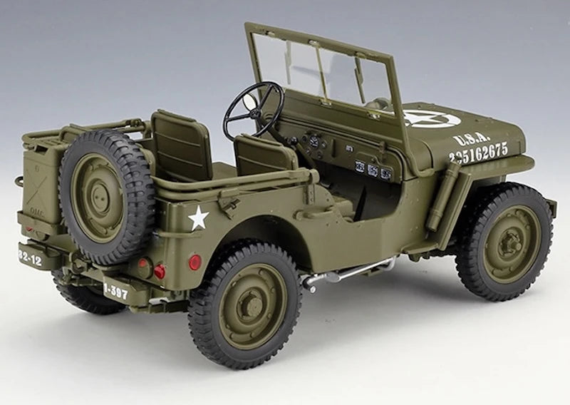 [Welly] 1:18 Jeep 1941 Willys MB modellino di auto Die-Cast
