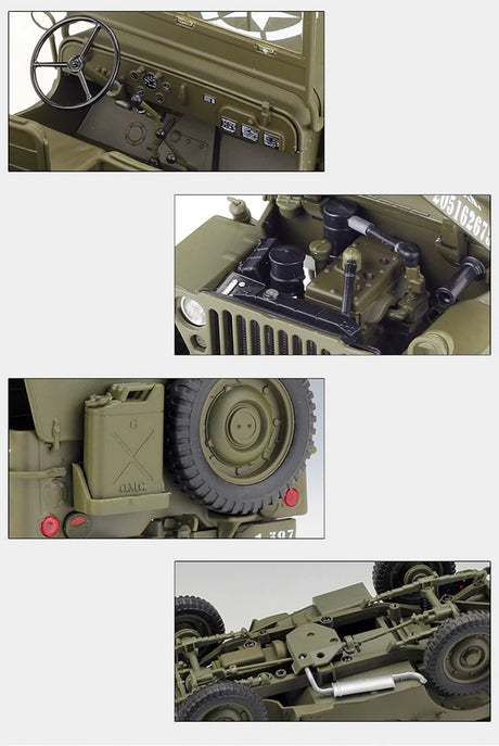 [Welly] 1:18 Jeep 1941 Willys MB Soft Top Model Car Die-Cast