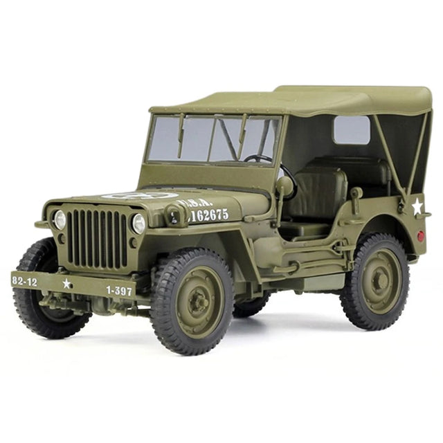 [Welly] 1:18 Jeep 1941 Willys MB Soft Top Model Car Die-Cast