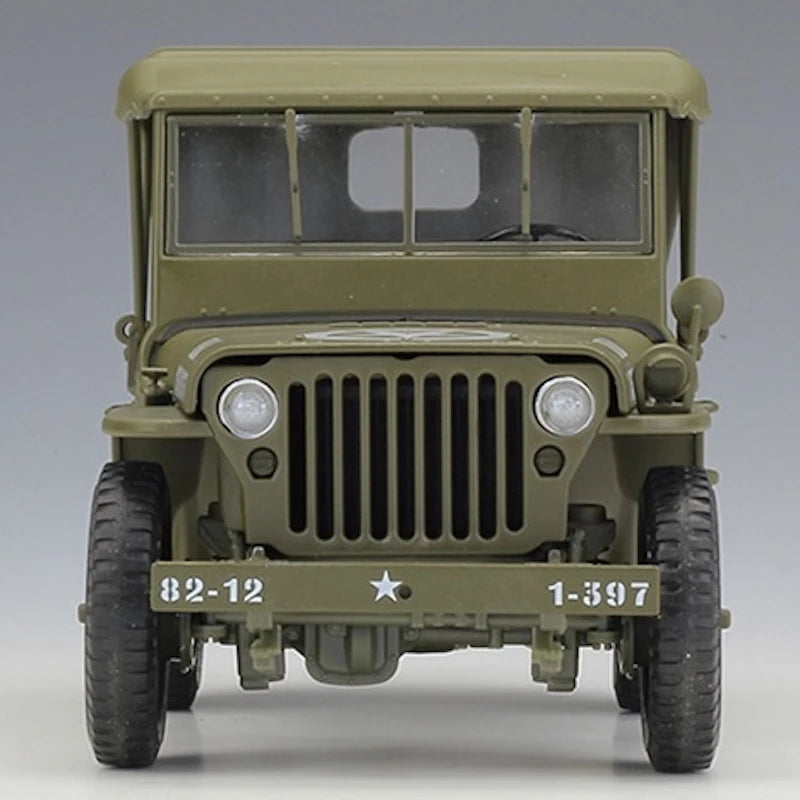 [Welly] 1:18 Jeep 1941 Willys MB Soft Top Model Car Die-Cast