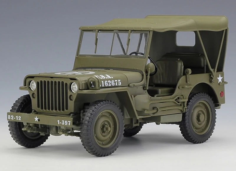 [Welly] 1:18 Jeep 1941 Willys MB Soft Top Model Car Die-Cast