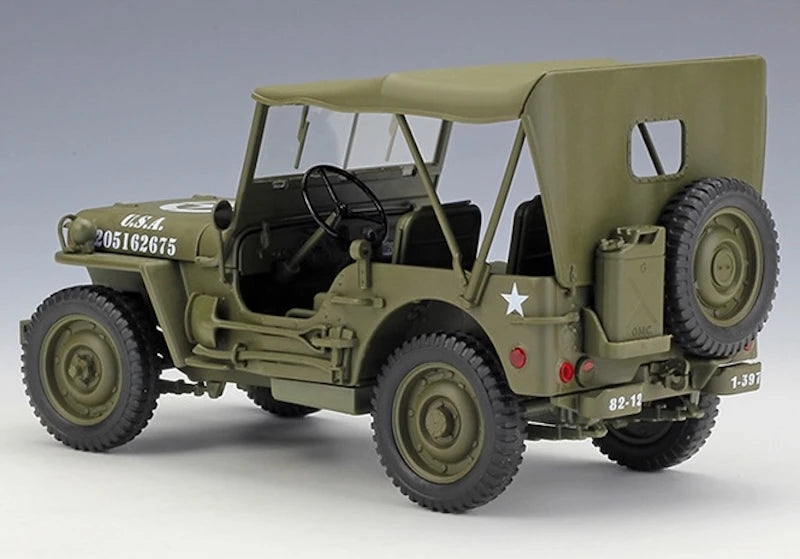 [Welly] 1:18 Jeep 1941 Willys MB Soft Top Model Car Die-Cast