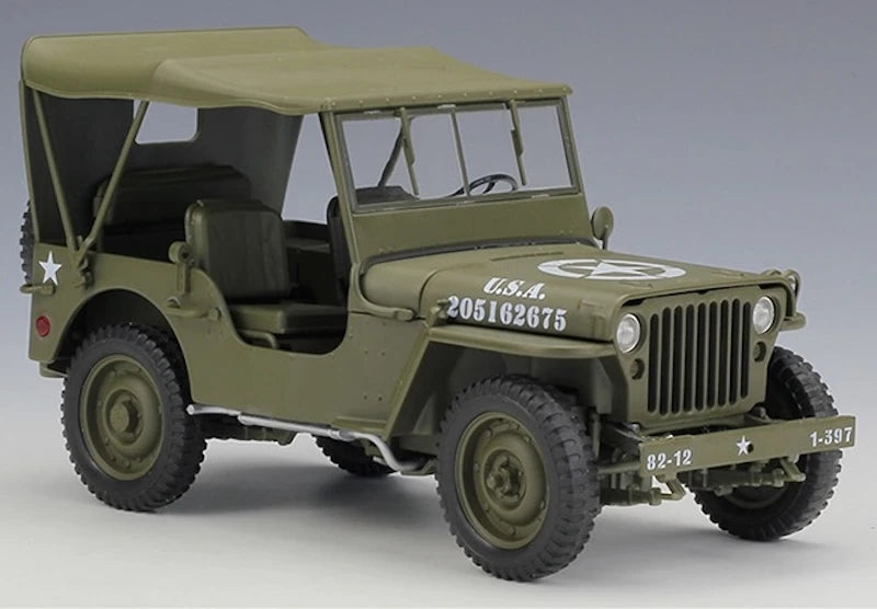 [Welly] 1:18 Jeep 1941 Willys MB Soft Top Model Car Die-Cast