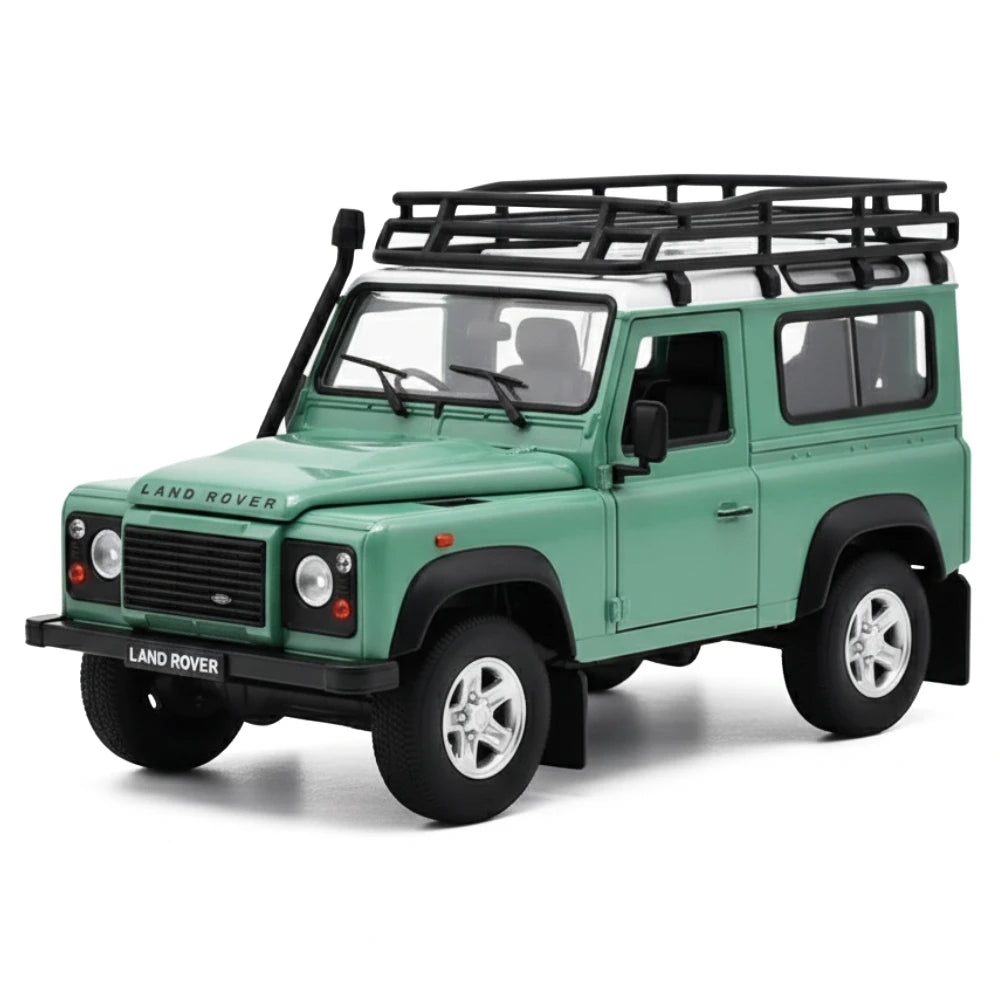 [Welly] 1:24 Land Rover 1994 NAS Defender 90 Green Model Car Die-Cast