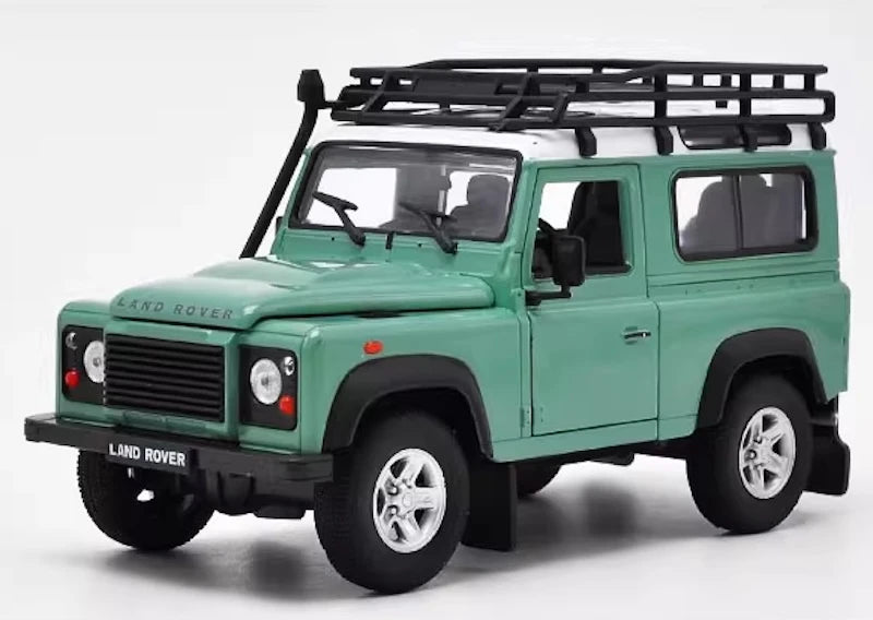 [Welly] 1:24 Land Rover 1994 NAS Defender 90 Green Model Car Die-Cast