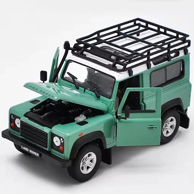 [Welly] 1:24 Land Rover 1994 NAS Defender 90 Green Model Car Die-Cast