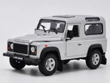 [Welly] 1:24 Land Rover 1994 NAS Defender 90 Silver Model Car Die-Cast