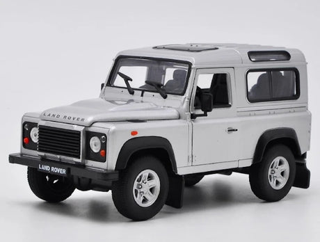 [Welly] 1:24 Land Rover 1994 NAS Defender 90 Silver Model Car Die-Cast