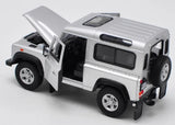 [Welly] 1:24 Land Rover 1994 NAS Defender 90 Silver Model Car Die-Cast