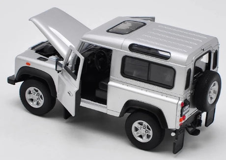[Welly] 1:24 Land Rover 1994 NAS Defender 90 Silver Model Car Die-Cast
