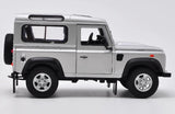 [Welly] 1:24 Land Rover 1994 NAS Defender 90 Silver Model Car Die-Cast