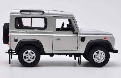 [Welly] 1:24 Land Rover 1994 NAS Defender 90 Silver Model Car Die-Cast