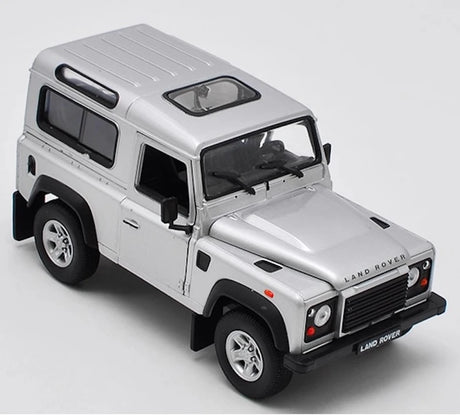 [Welly] 1:24 Land Rover 1994 NAS Defender 90 Silver Model Car Die-Cast