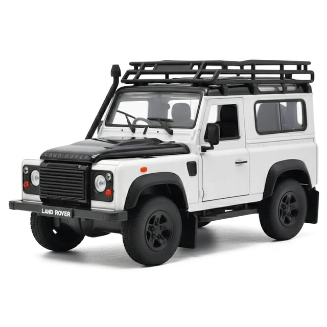 [Welly] 1:24 Land Rover 1994 NAS Defender 90 White Model Car Die-Cast