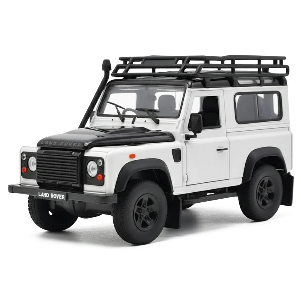 [Welly] 1:24 Land Rover 1994 NAS Defender 90 White Model Car Die-Cast
