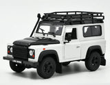 [Welly] 1:24 Land Rover 1994 NAS Defender 90 White Model Car Die-Cast