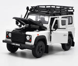 [Welly] 1:24 Land Rover 1994 NAS Defender 90 White Model Car Die-Cast