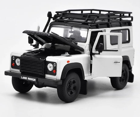 [Welly] 1:24 Land Rover 1994 NAS Defender 90 White Model Car Die-Cast
