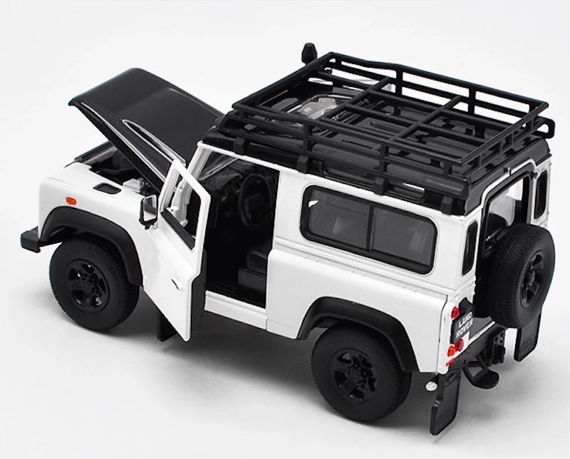 [Welly] 1:24 Land Rover 1994 NAS Defender 90 White Model Car Die-Cast