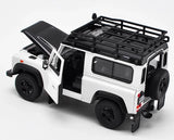 [Welly] 1:24 Land Rover 1994 NAS Defender 90 White Model Car Die-Cast