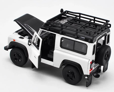 [Welly] 1:24 Land Rover 1994 NAS Defender 90 White Model Car Die-Cast