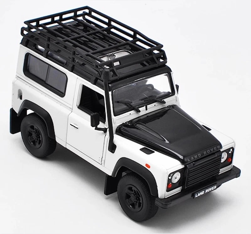 [Welly] 1:24 Land Rover 1994 NAS Defender 90 White Model Car Die-Cast