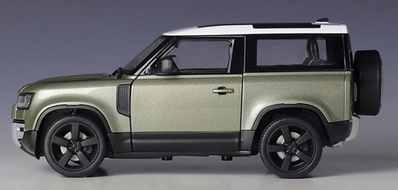 [Welly] 1:24 Land Rover 2020 Defender 110 Green Model Car Die-Cast