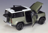 [Welly] 1:24 Land Rover 2020 Defender 110 Green Model Car Die-Cast