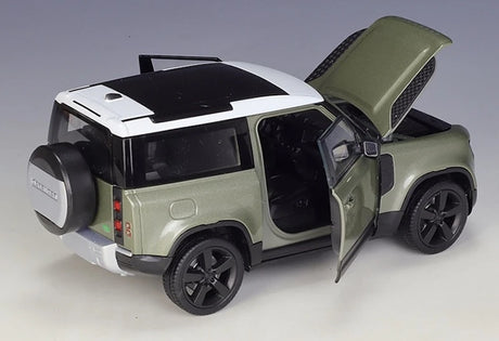 [Welly] 1:24 Land Rover 2020 Defender 110 Green Model Car Die-Cast