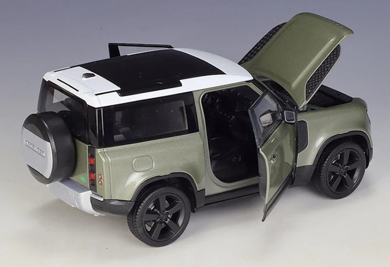 [Welly] 1:24 Land Rover 2020 Defender 110 Green Model Car Die-Cast