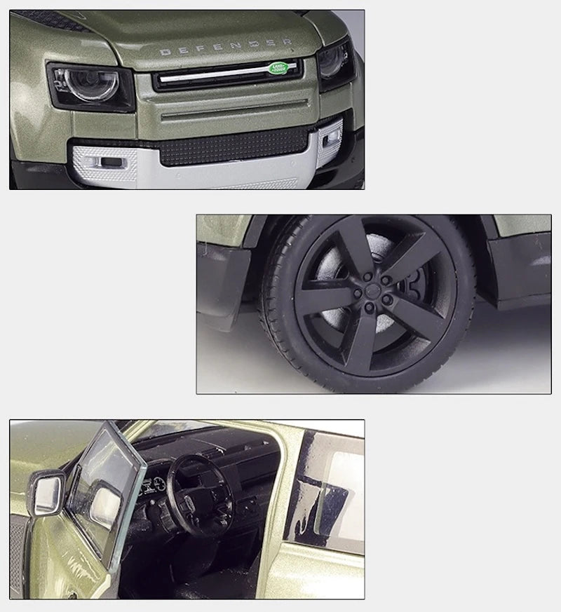 [Welly] 1:24 Land Rover 2020 Defender 110 Green Model Car Die-Cast