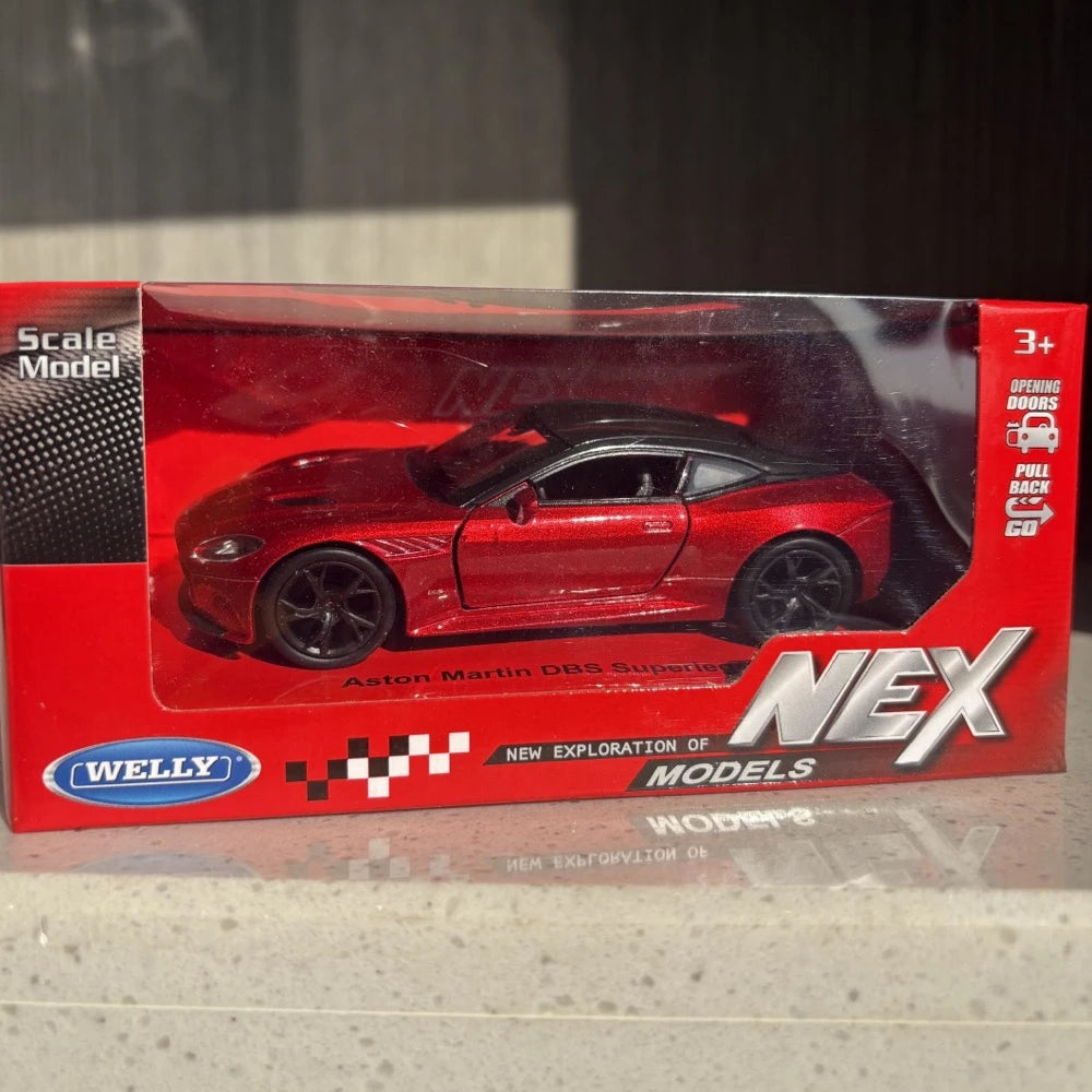 [Welly] 1:36 Aston Martin 2019 DBS Superleggera Red Model Car Die-Cast