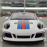 [WSW] 1:18 Porsche 2015 911 Carrera GTS Cabriolet Martini Racing Model Car Die-Cast