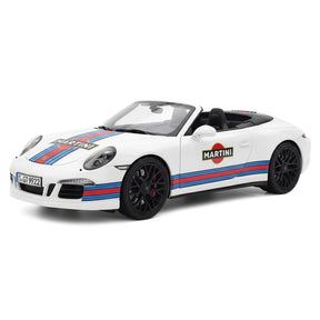 [WSW] 1:18 Porsche 2015 911 Carrera GTS Cabriolet Martini Racing Model Car Die-Cast