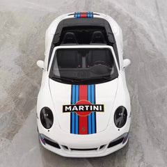 [WSW] 1:18 Porsche 2015 911 Carrera GTS Cabriolet Martini Racing Model Car Die-Cast