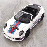 [WSW] 1:18 Porsche 2015 911 Carrera GTS Cabriolet Martini Racing Model Car Die-Cast