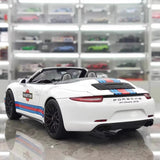 [WSW] 1:18 Porsche 2015 911 Carrera GTS Cabriolet Martini Racing Model Car Die-Cast