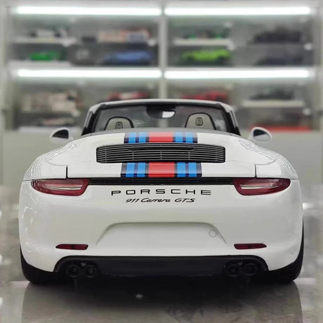 [WSW] 1:18 Porsche 2015 911 Carrera GTS Cabriolet Martini Racing Model Car Die-Cast