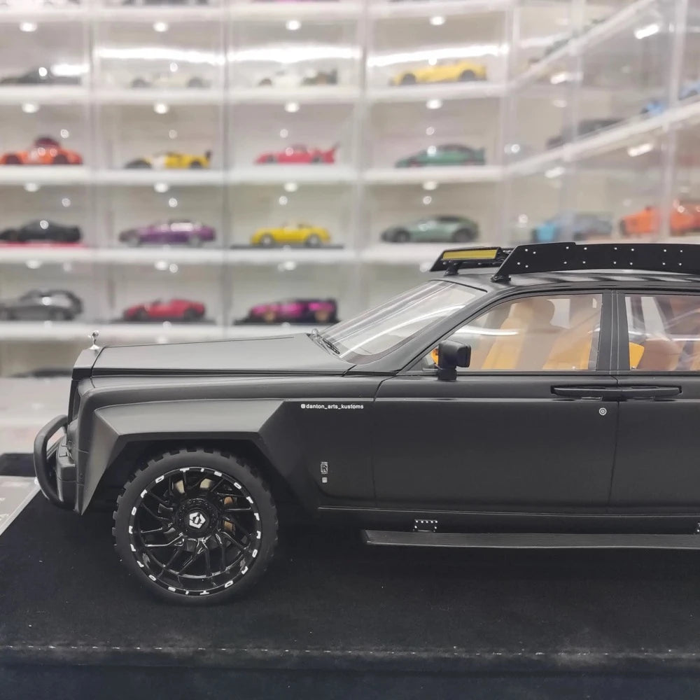 [XEROX] 1:18 Rolls-Royce 2017 Phantom VIII 6x6 Will Bring Luxury Matte Black Model Car Resin