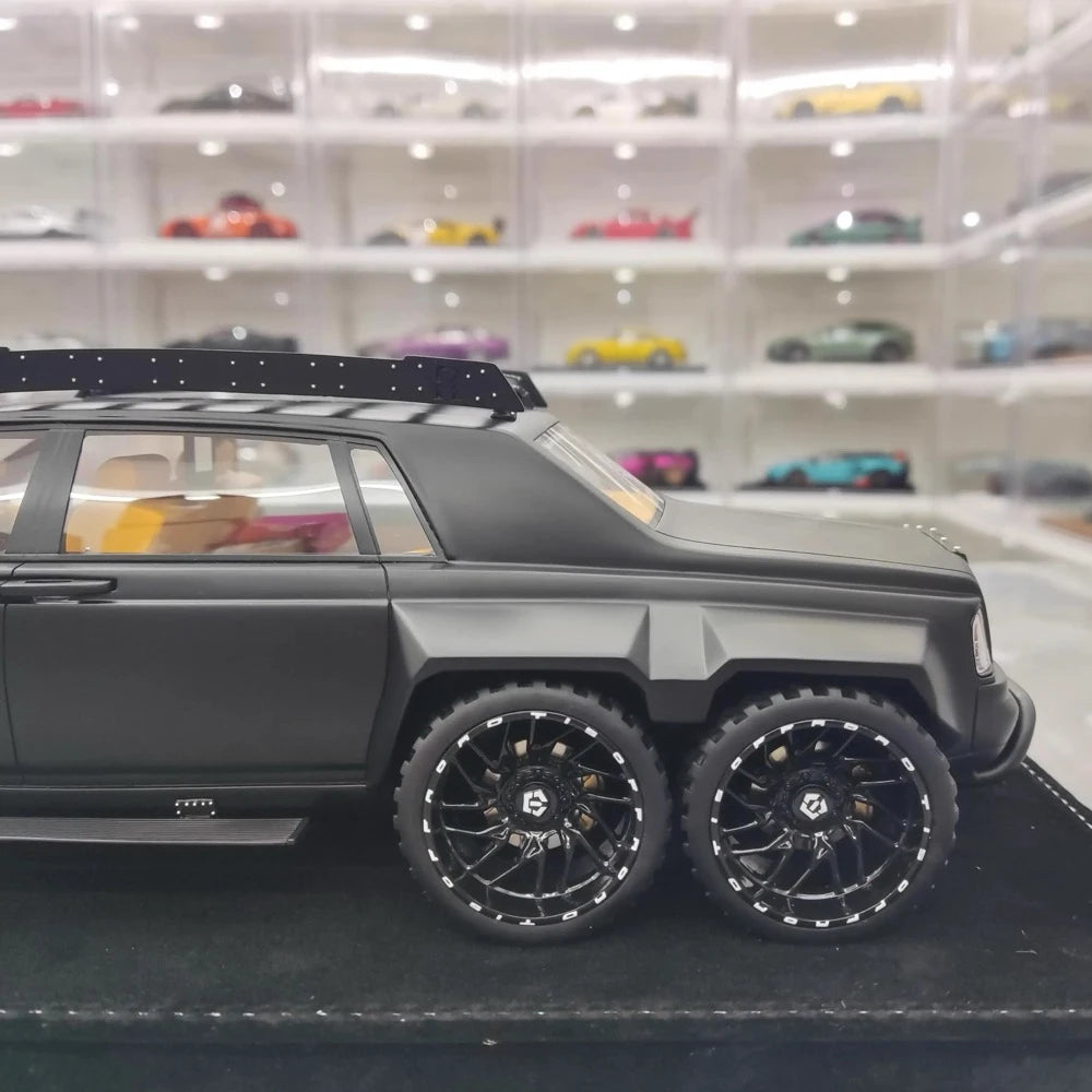 [XEROX] 1:18 Rolls-Royce 2017 Phantom VIII 6x6 Will Bring Luxury Matte Black Model Car Resin