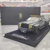 [XEROX] 1:18 Rolls-Royce 2017 Phantom VIII 6x6 Will Bring Luxury Matte Black Model Car Resin