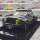 [XEROX] 1:18 Rolls-Royce 2017 Phantom VIII 6x6 Will Bring Luxury Matte Black Model Car Resin