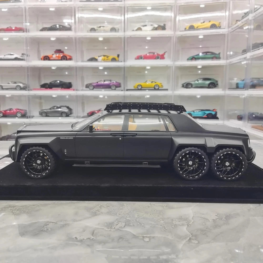 [XEROX] 1:18 Rolls-Royce 2017 Phantom VIII 6x6 Will Bring Luxury Matte Black Model Car Resin