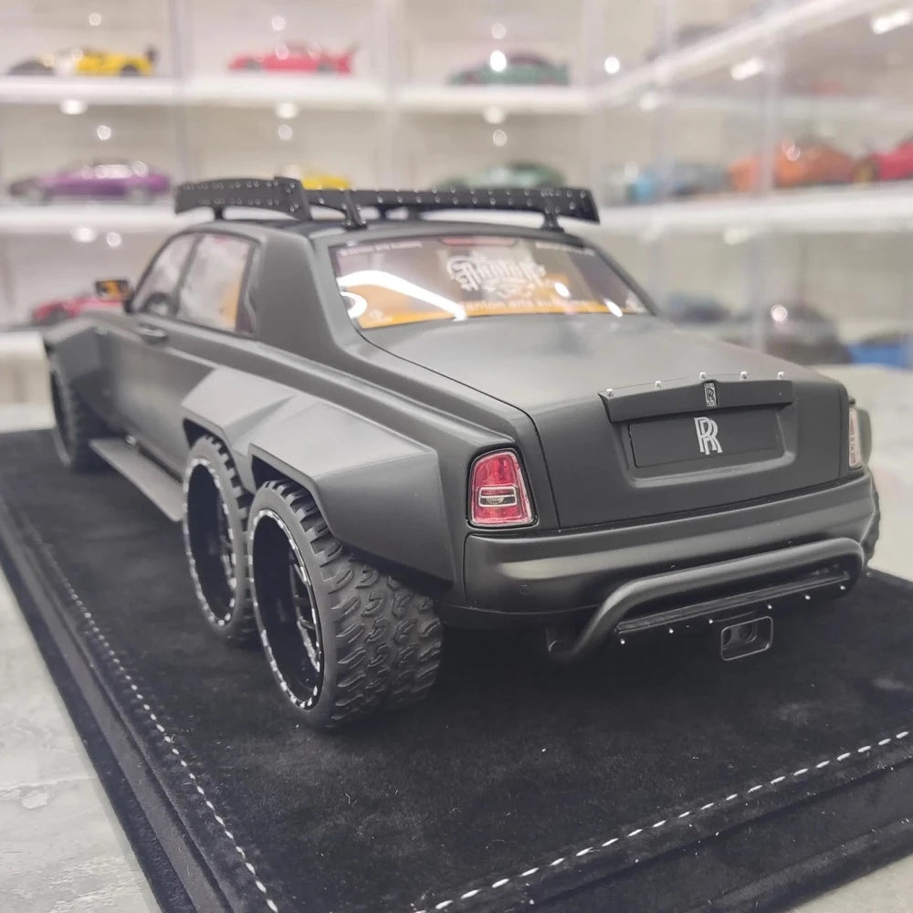 [XEROX] 1:18 Rolls-Royce 2017 Phantom VIII 6x6 Will Bring Luxury Matte Black Model Car Resin