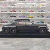 [XEROX] 1:18 Rolls-Royce 2017 Phantom VIII 6x6 Will Bring Luxury Matte Black Model Car Resin