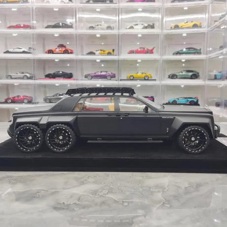 [XEROX] 1:18 Rolls-Royce 2017 Phantom VIII 6x6 Will Bring Luxury Matte Black Model Car Resin